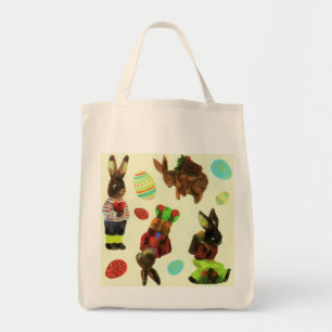 Tote Bag Aquarelle de la forêt vintage de lapin de bois