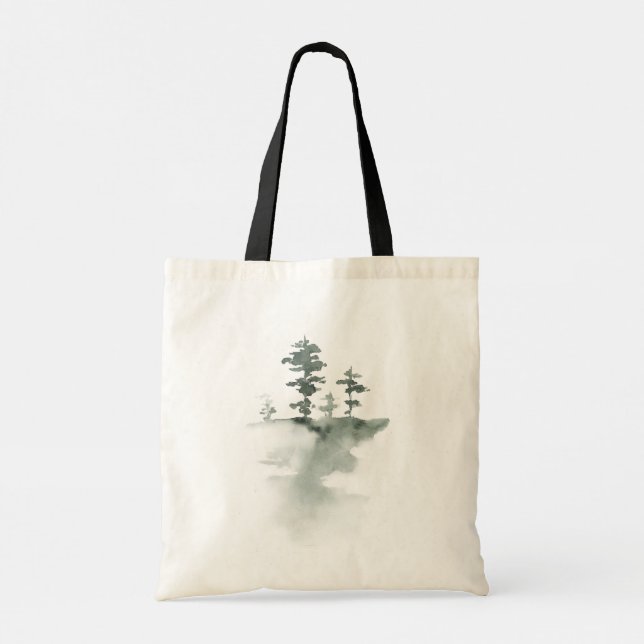 Tote Bag Aquarelle d'hiver (Dos)