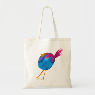 Tote Bag Aquarelle d'oiseau bleu