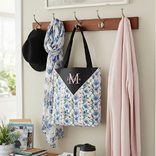 Tote Bag Aquarelle douce pastel florale personnalisée