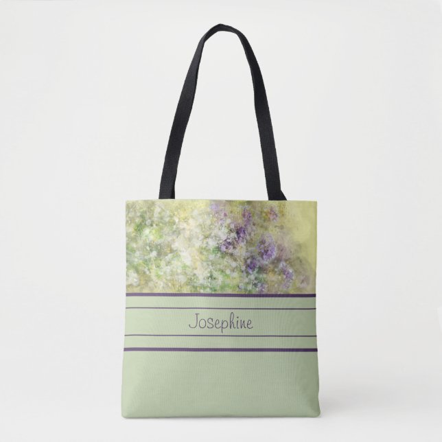 Tote Bag Aquarelle du jardin moderne (Devant)