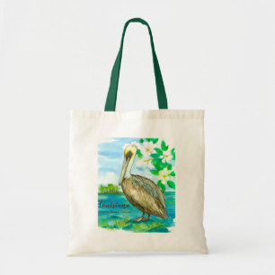 Tote Bag Aquarelle du lac Pelican Bird