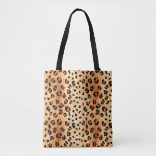 Tote Bag Aquarelle Empreinte de léopard : Texture de fourru
