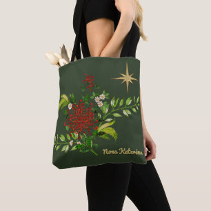 Tote Bag Aquarelle - Fêtes de Noël personnalisées