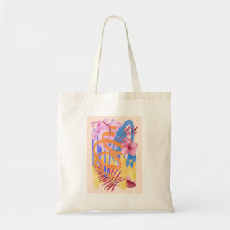 Tote Bag Aquarelle Floral Abstrait Coloré