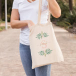 Tote Bag Aquarelle Floral Monogrammé<br><div class="desc">Aquarelle Floral Monogramme design.</div>