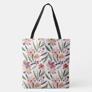 Tote Bag Aquarelle Floral Motif sans joint - Printemps
