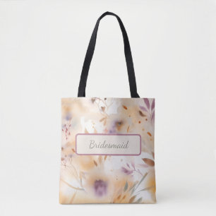 Tote Bag Aquarelle florale botanique