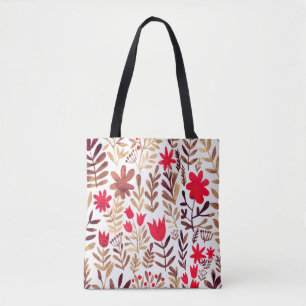 Tote Bag Aquarelle florale motif sans couture. Bateau à mai