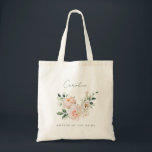 Tote Bag Aquarelle florale Peony Blush Mère de la mariée<br><div class="desc">Célébrez le rôle spécial de la Mère de l'Épouse avec notre Sac fourre-tout d'aquarelle florale Blush Peony. Cet élégant fourre-tout présente un design d'aquarelle époustouflant avec des pivoines moelleuses, ajoutant une touche de sophistication et de charme. C’est la meilleure façon d’honorer la mère de la mariée lors du grand jour...</div>