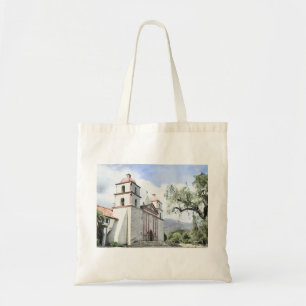 Tote Bag Aquarelle Fourre-tout de Santa Barbara de mission