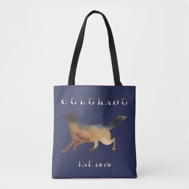 Tote Bag Aquarelle Fox Colorado 1876 (Devant)