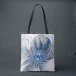 Tote Bag Aquarelle gris bleu Abstrait Fractal Art Flower<br><div class="desc">Fleur d'imaginaire unique aux tons bleu et gris,  abstraite et élégante. Conception pour votre épaule et plus encore.</div>