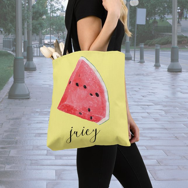 Tote Bag Aquarelle Juicy Watermelon Wedge (Créateur téléchargé)