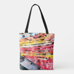 Tote Bag Aquarelle Kayak