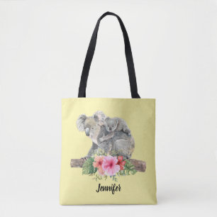 Tote Bag Aquarelle Koala Oears mignonne maman & bébé