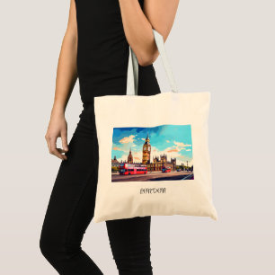 Tote Bag Aquarelle Londres