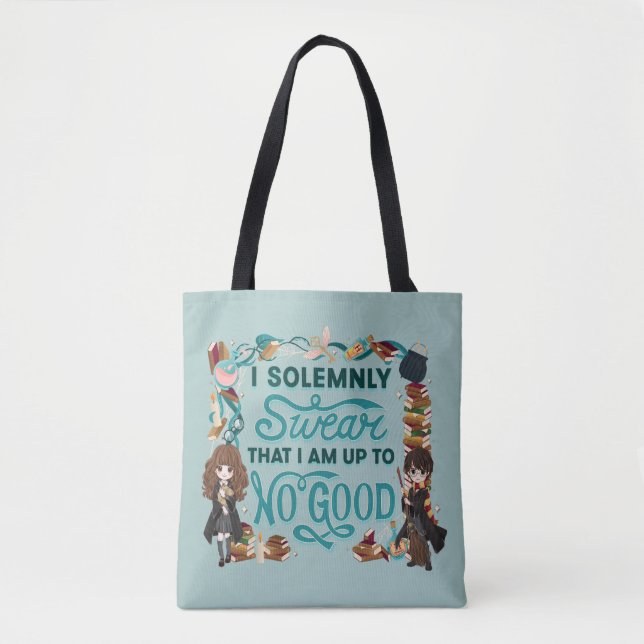 Tote Bag Aquarelle magique "Je jure solennellement" (Devant)