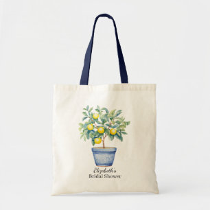 Tote Bag Aquarelle Méditerranéenne Citron
