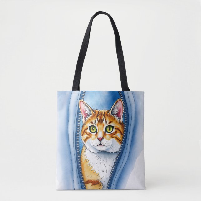 Tote Bag Aquarelle mignonne belle collection populaire de c (Devant)