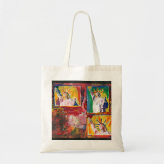 Tote Bag Aquarelle moderne colorée 3 statue de liberté