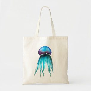 Tote Bag Aquarelle moderne colorée de méduses aquatiques