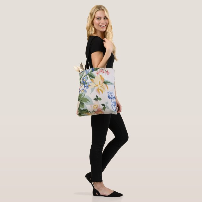 Tote Bag aquarelle motif floral (Sur le modèle)