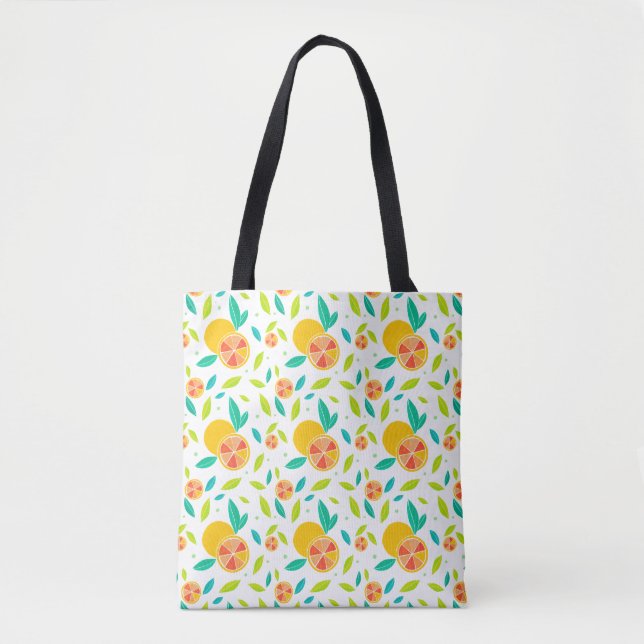 Tote Bag Aquarelle Motif Oranges sucrées (Devant)
