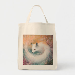 Tote Bag Aquarelle Mystic Bloom Spring Fox