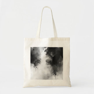 Tote Bag Aquarelle noir et blanc imprimé 3 Fourre-tout