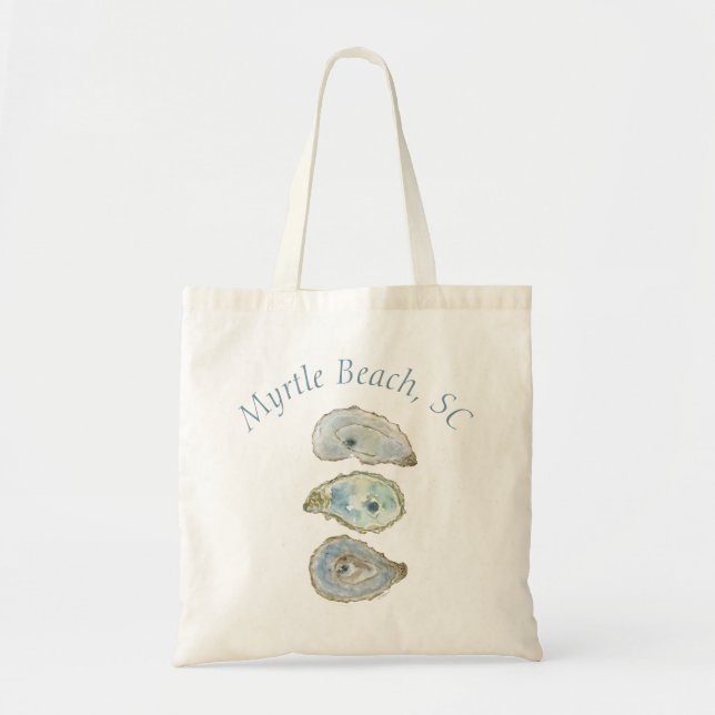 Tote Bag Aquarelle Oyster Beachtown (Devant)
