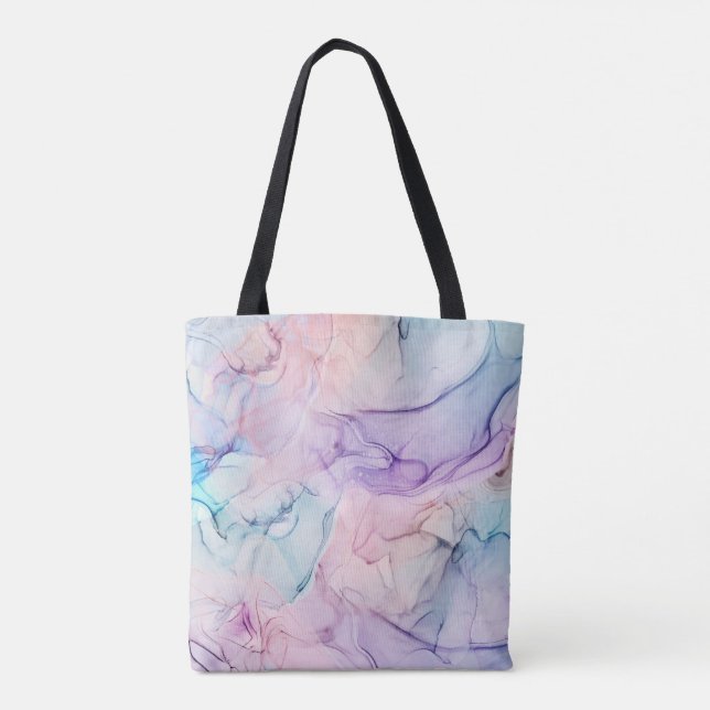 Tote Bag Aquarelle Pastel Ethérée Diaphane Encre Fantastiqu (Dos)