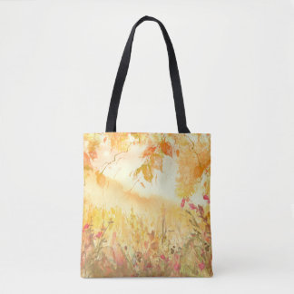 Tote Bag Aquarelle Pays Forêt Paysage Art