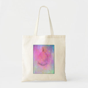 Tote Bag Aquarelle Pear en rose Durée de vie Abstraite