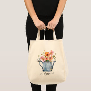 Tote Bag Aquarelle peinte à la main Floral