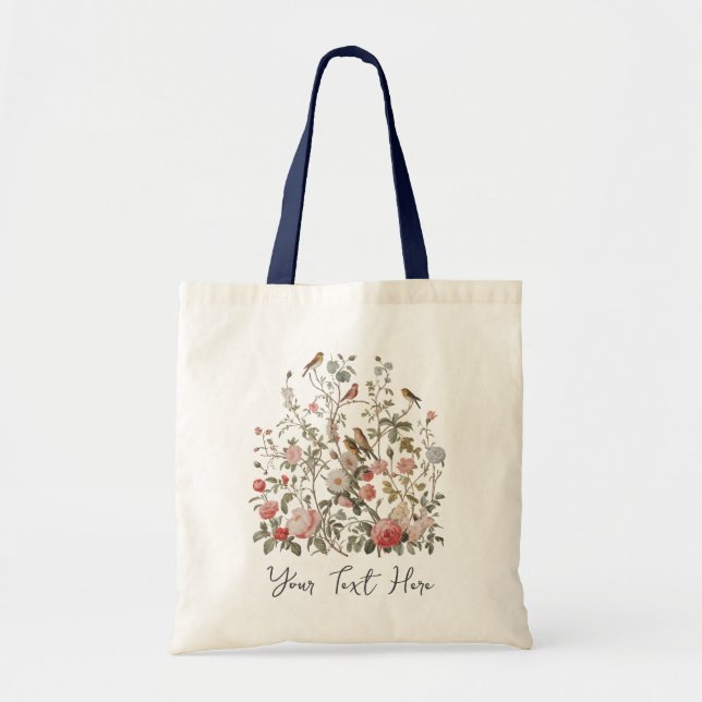 Tote Bag Aquarelle personnalisée moderne de fleurs sauvages (Devant)