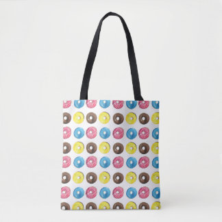 Tote Bag Aquarelle petits beignets, motif sans soudure.