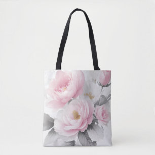 Tote Bag Aquarelle Pink Peonies