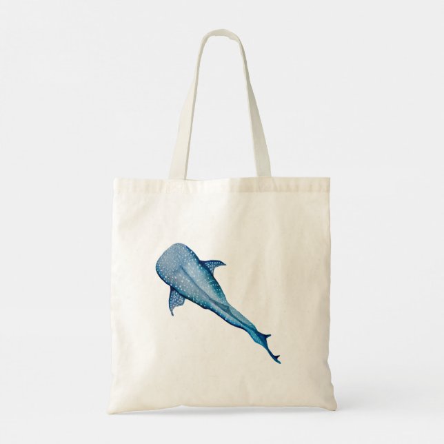 Tote Bag Aquarelle requin (Dos)