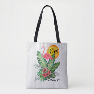 Tote Bag Aquarelle retirée de Flamant rose