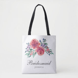Tote Bag Aquarelle romantique Florale