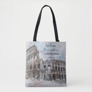 Tote Bag Aquarelle Rome, Italie