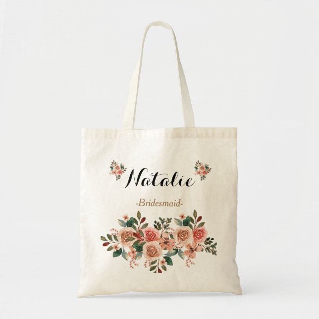 Tote Bag Aquarelle rustique Flores automnales Cadeaux de de (Devant)