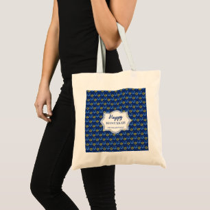 Tote Bag Aquarelle Star Of David Happy Hanoukka