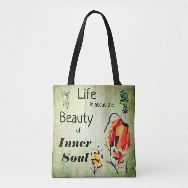 Tote Bag Aquarelle Tropical Exotic Elegant Orchidées (Devant)