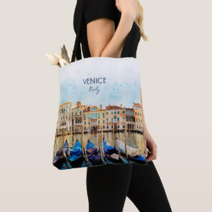 Tote Bag Aquarelle VENEZIA VENICE - Italie souvenir de voya