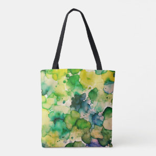 Tote Bag Aquarelle verte