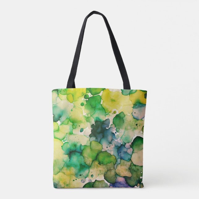 Tote Bag Aquarelle verte (Dos)