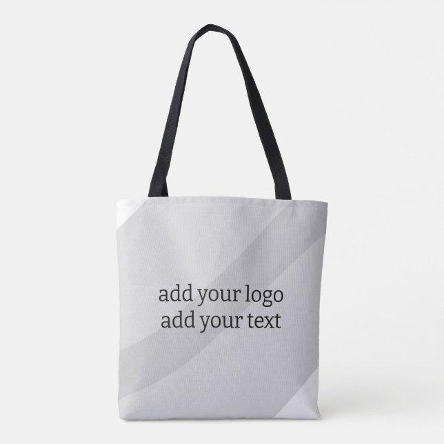 Tote Bag Aquarelle verte simple abstrait ajouter le logo te (Dos)