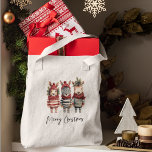 Tote Bag Aquarelle vintage Animaux de Noël<br><div class="desc">Transformez vos plans de vacances en un merveilleux pays d'hiver avec ces animaux de Noël vintages en aquarelle ! Ces illustrations PNG haute résolution sont fournies avec des arrière - plans transparents, ce qui en fait l'ajout parfait à vos projets festifsPréparez-vous à insuffler l'esprit de vacances dans vos produits, surtout...</div>
